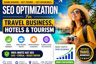optimize SEO for travel business, hotel, and tourism companies