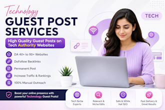 publish a technology guest post with tech backlinks