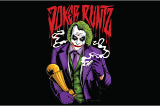 design high quality joker mascot logo with fastest delivery