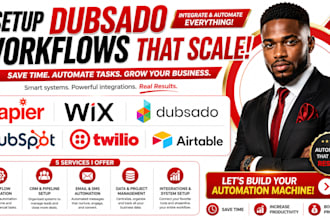 setup dubsado workflows integrate zapier wix dubsado hubspot twilio airtable