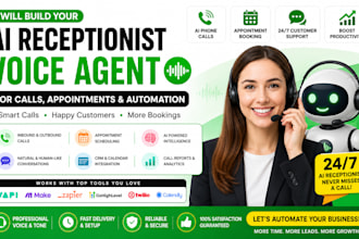 build gohighlevel ai chatbot voice ai agent receptionist automation ai studio va