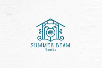 design building arts related bookstore logo