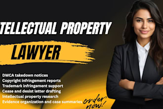draft dmca takedown notices and intellectual property infringement reports