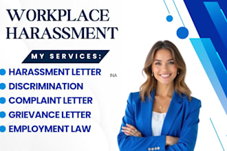 write workplace harassment, complaint letter HR legal documents