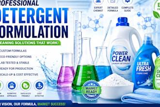 create professional detergent formulation, laundry liquid, and cleaning products