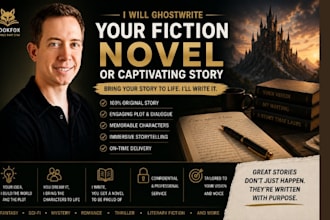 ghostwrite your fiction novel or captivating story