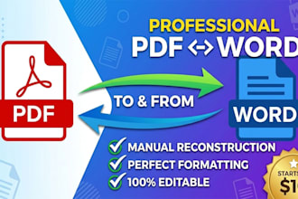 professionally convert PDF to word or word to PDF