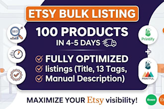 set up etsy shop with SEO optimized pod product listings