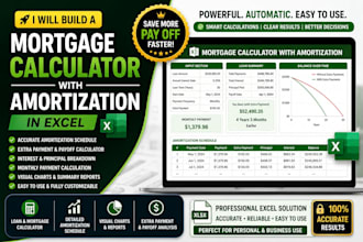 build a mortgage calculator with amortization in excel