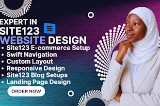 build a responsive site123 website fix and optimize page