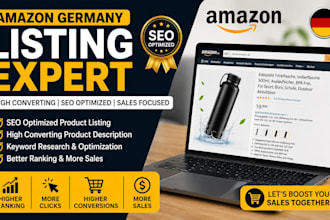 write and optimize amazon germany listing, SEO product description and keywords