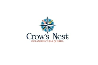 design crow nest bar grill logo