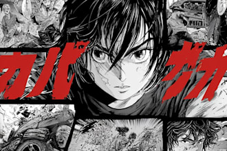 draw manga comic pages and graphic novel illustrations
