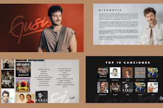 design a professional speaker one sheet and author media kit and epk musician