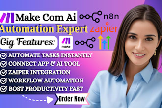 setup make com ai automation made com make come automation zapier n8n automation