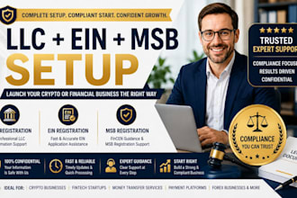 register llc ein and msb for your crypto or money services business
