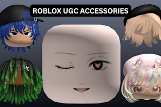 design professional roblox ugc hair and stylish avatar accessories