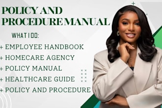 write homecare policy and procedure manual employee handbook