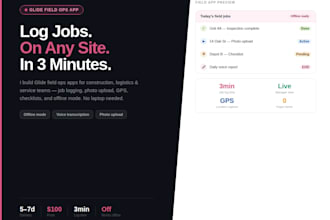 setup a glide field operations app for teams working on the go