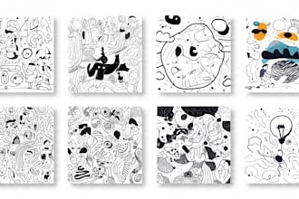 create clean and unique doodle art designs