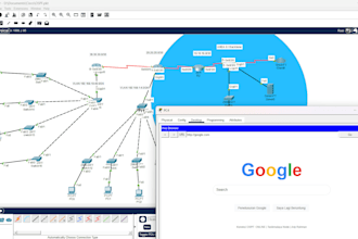 design and configure network topology in cisco packet tracer