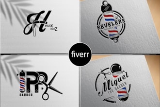 design a outstanding barber shop logo