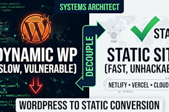 convert your wordpress site to a static website