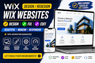 design redesign wix websites, fix wix issue, edit site, redesign ecommerce store