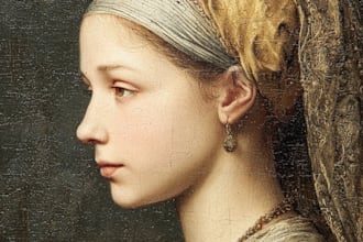 renaissance art oil painting portrait