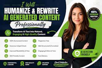 humanize and rewrite ai generated content professionally