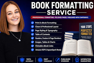 fantasy fiction formatting, paperback formatting, romance formatting, amazon KDP