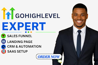 be your go high level expert, ghl landing page sales funnel go highlevel web