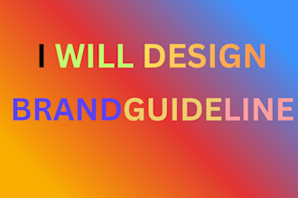create professional brand manual and branding guidelines