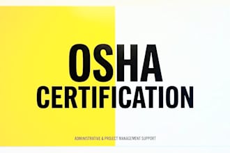 manage your osha 10 and 30 projects for you
