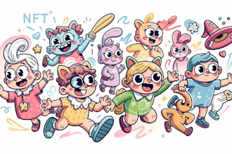 create doodle illustration, cartoon and nft art in my style