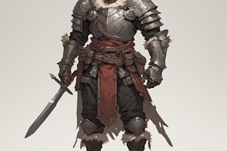 draw custom dnd character illustration