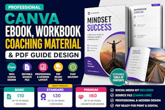 create canva ebook workbook coaching material and pdf guide