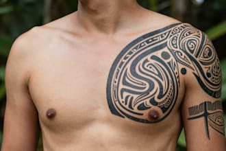 create an original polynesian,tribal tattoo design for you