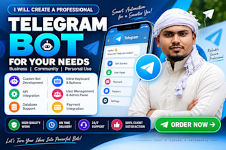 create a custom telegram bot for your business