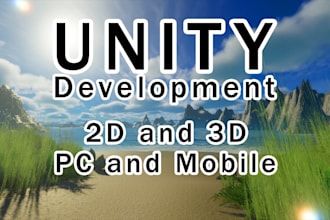 develop your PC or mobile game in unity 3d or 2d