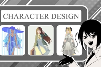 create character designs for you