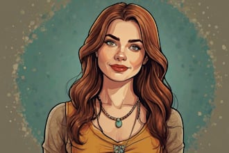 draw cartoon vector portrait or illustration