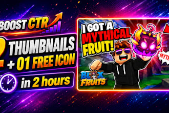 make a premium roblox thumbnail in 2 hours