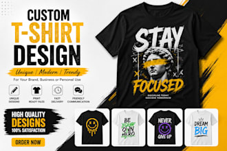 design modern custom t shirt designs