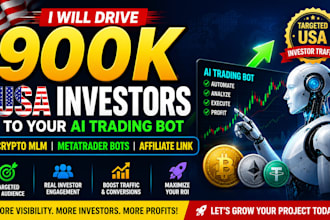 drive 900k USA investors to ai trading bot crypto MLM metatrader bots affiliate