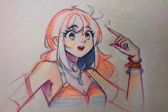 sketch you color anime sketch art