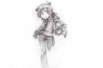 sketch any character in any way