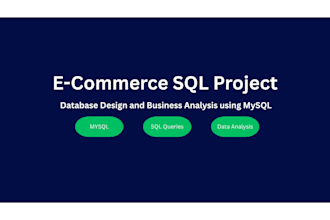 design sql database and write business queries