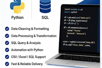 clean, format, and process excel or CSV data