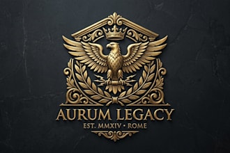 design a luxurious and timeless roman logo for your brand